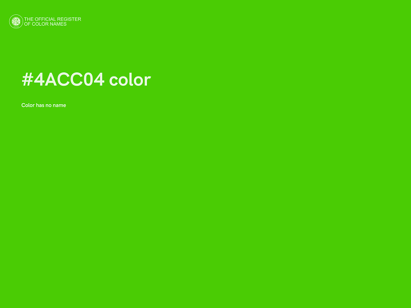 #4ACC04 color image