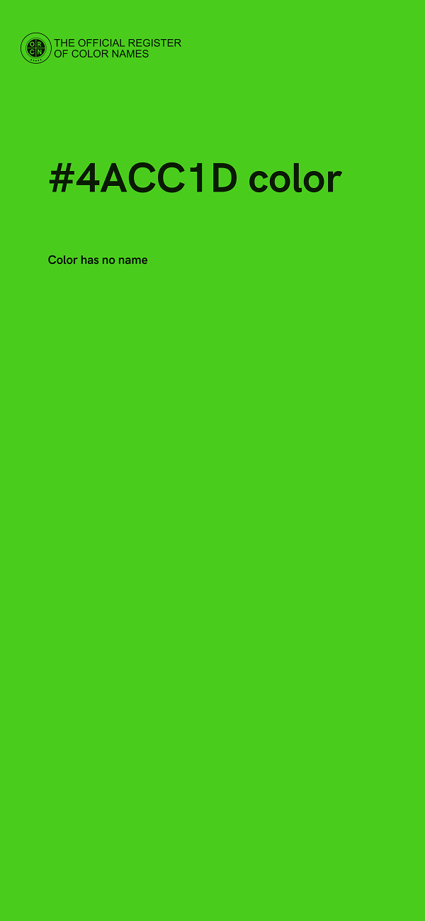 #4ACC1D color image