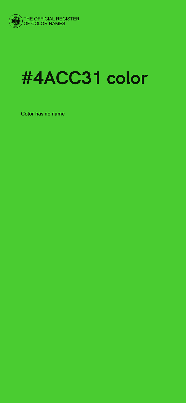 #4ACC31 color image