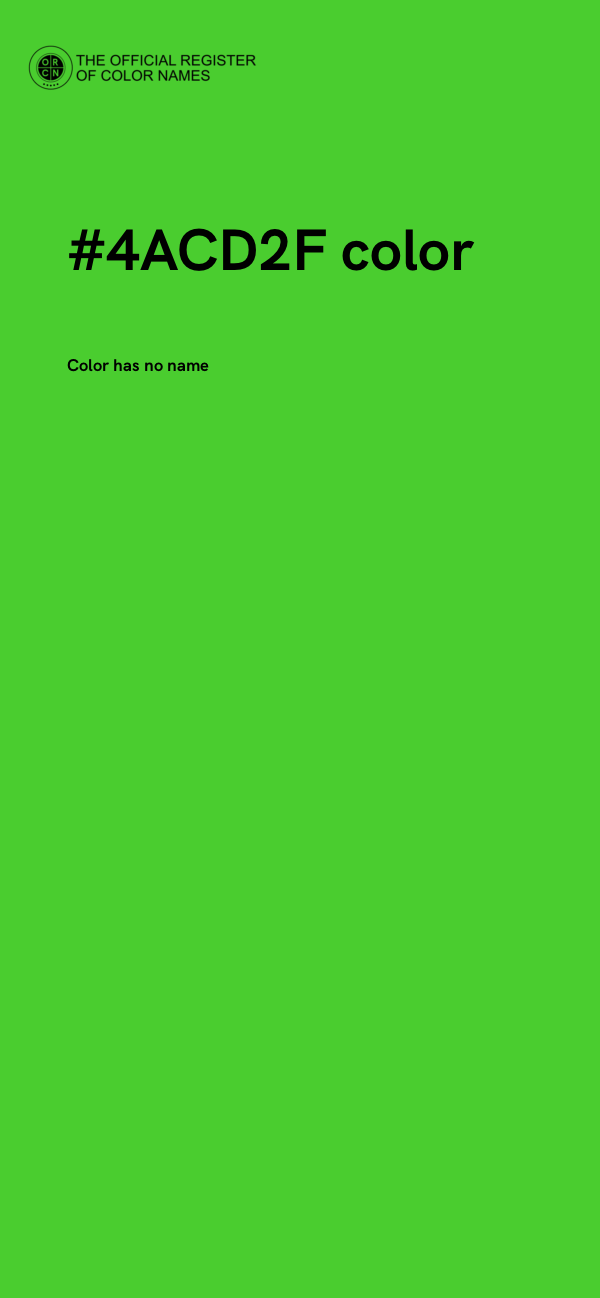 #4ACD2F color image