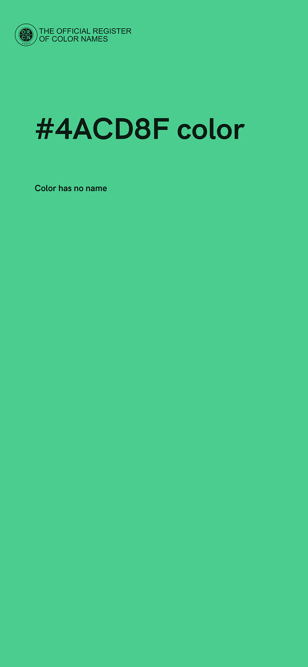 #4ACD8F color image
