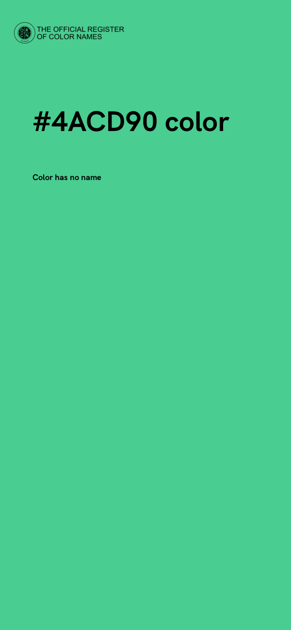 #4ACD90 color image