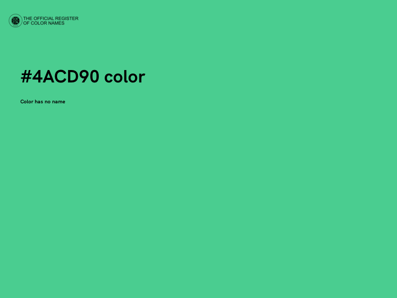 #4ACD90 color image