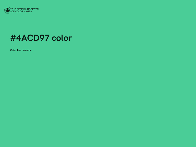 #4ACD97 color image