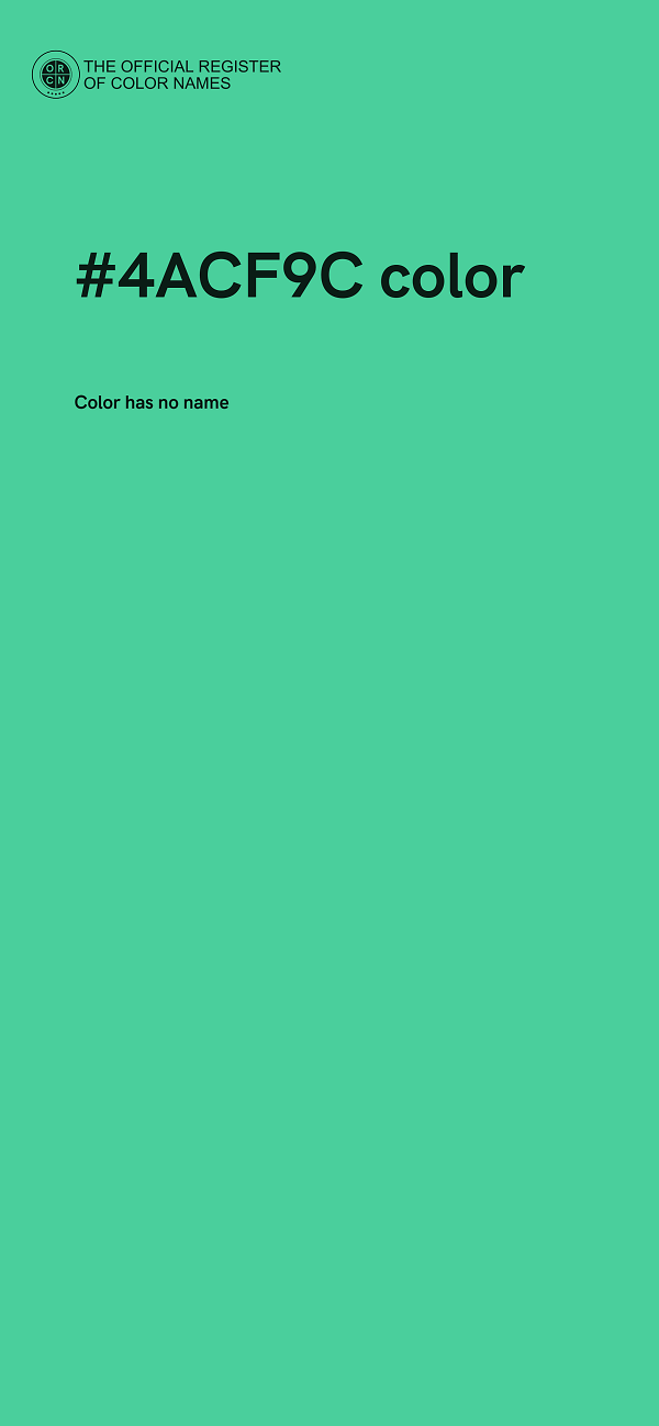 #4ACF9C color image