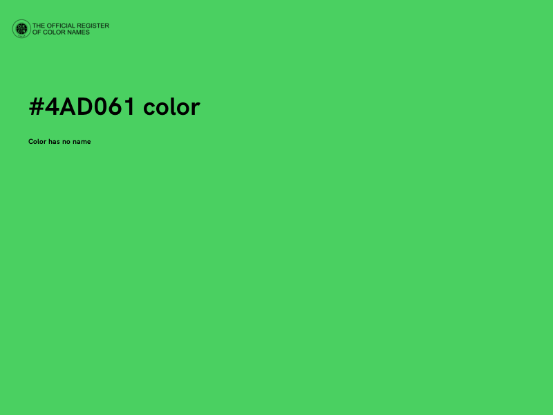 #4AD061 color image