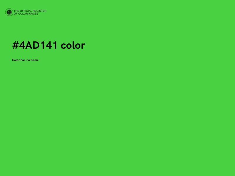 #4AD141 color image