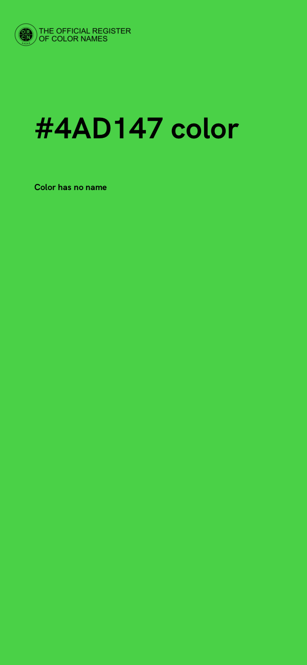 #4AD147 color image