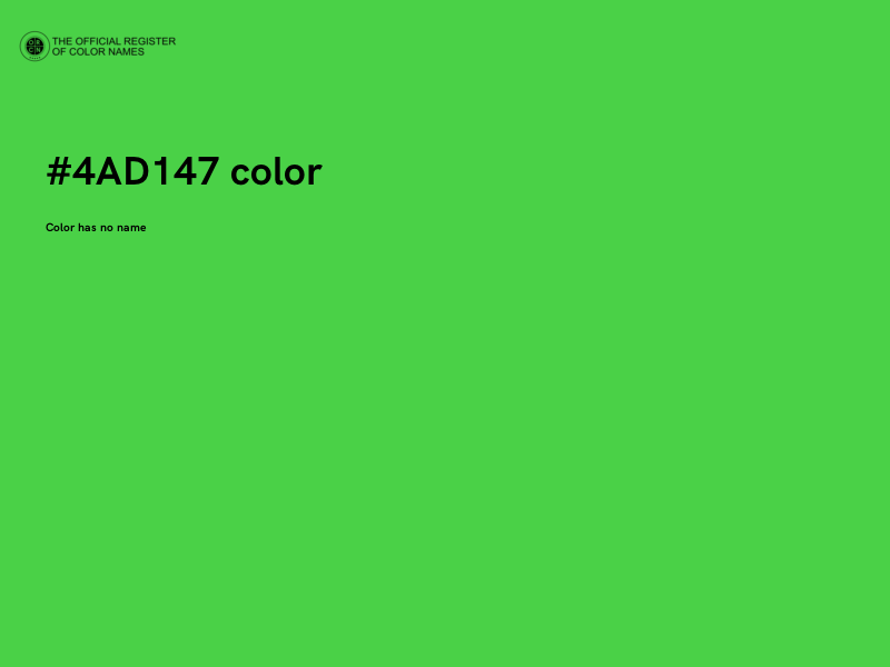 #4AD147 color image