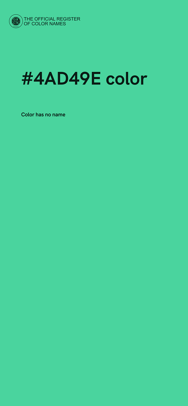 #4AD49E color image