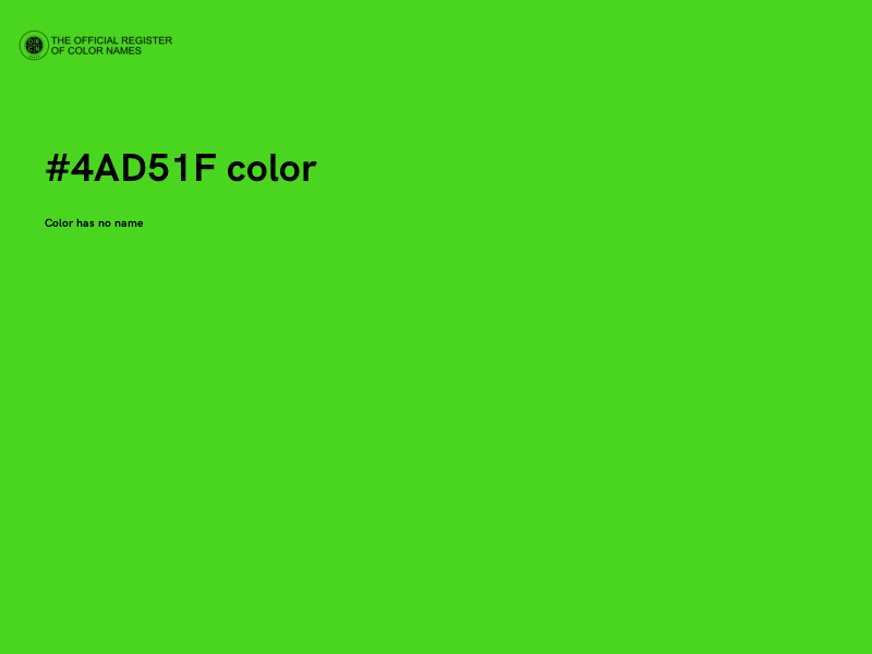 #4AD51F color image