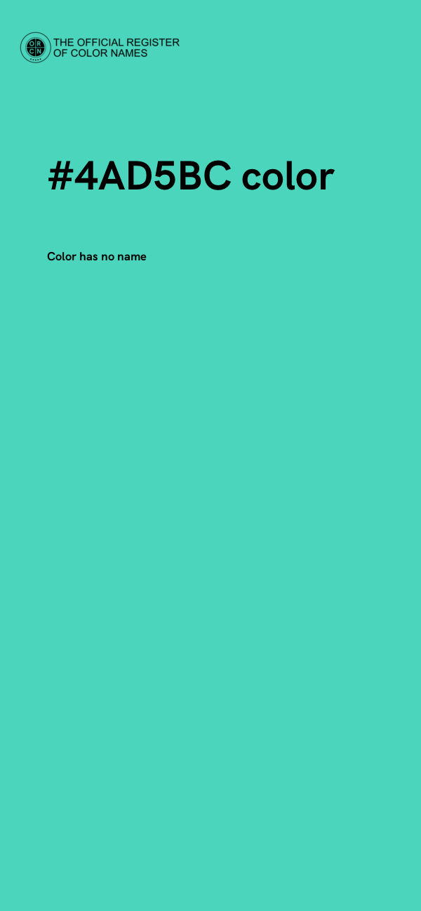 #4AD5BC color image