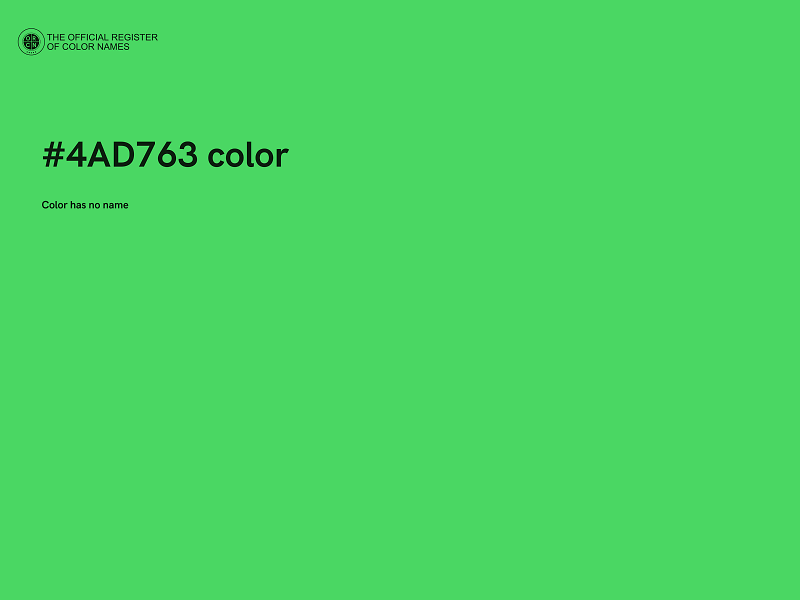 #4AD763 color image