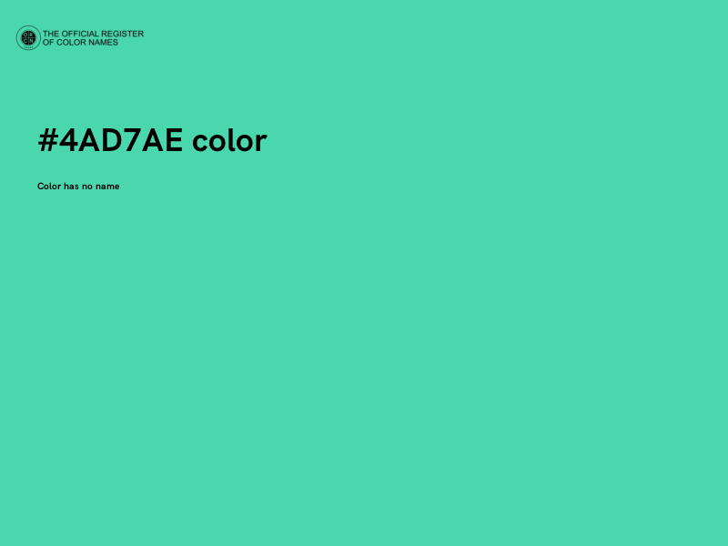 #4AD7AE color image