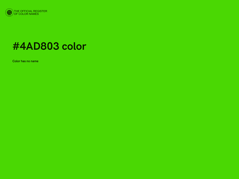 #4AD803 color image