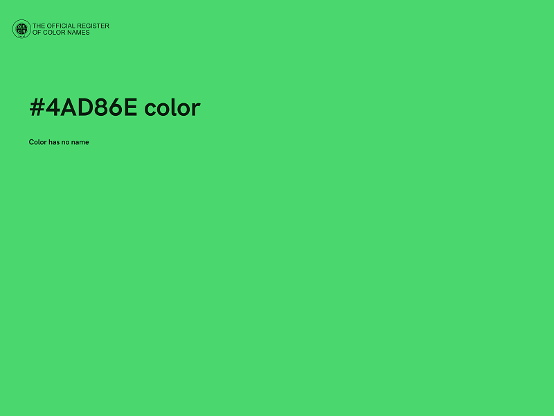 #4AD86E color image