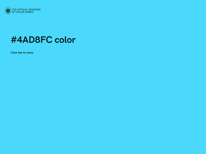 #4AD8FC color image