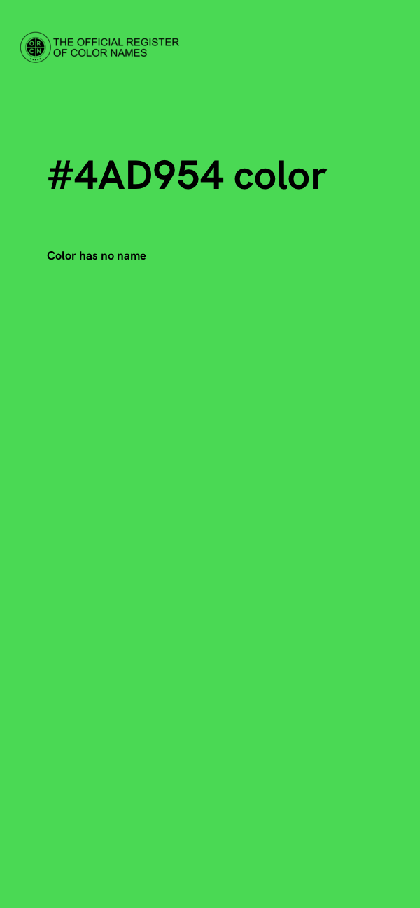 #4AD954 color image