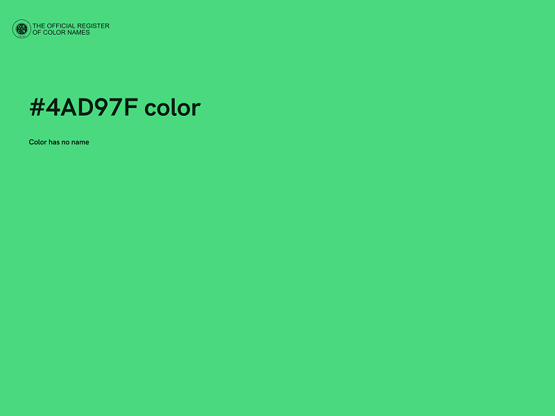 #4AD97F color image