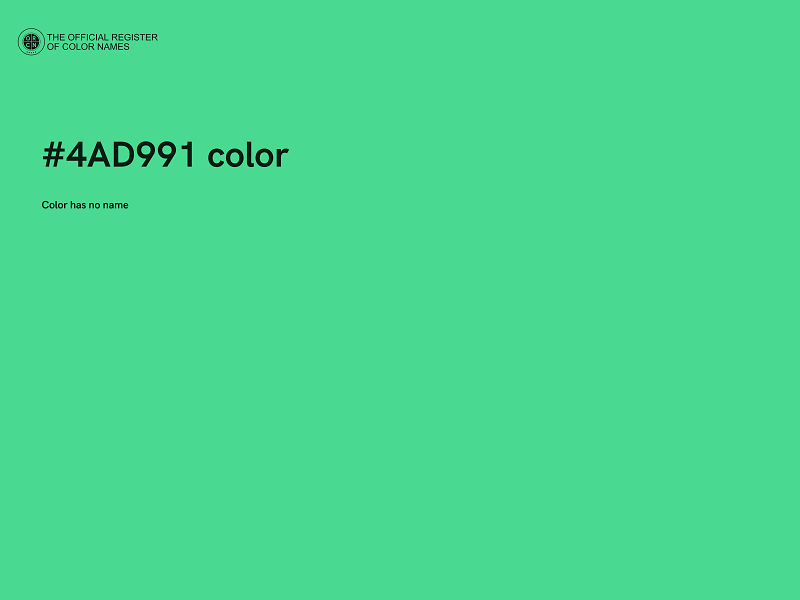 #4AD991 color image