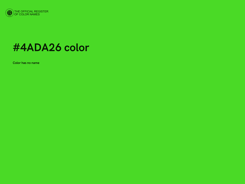 #4ADA26 color image