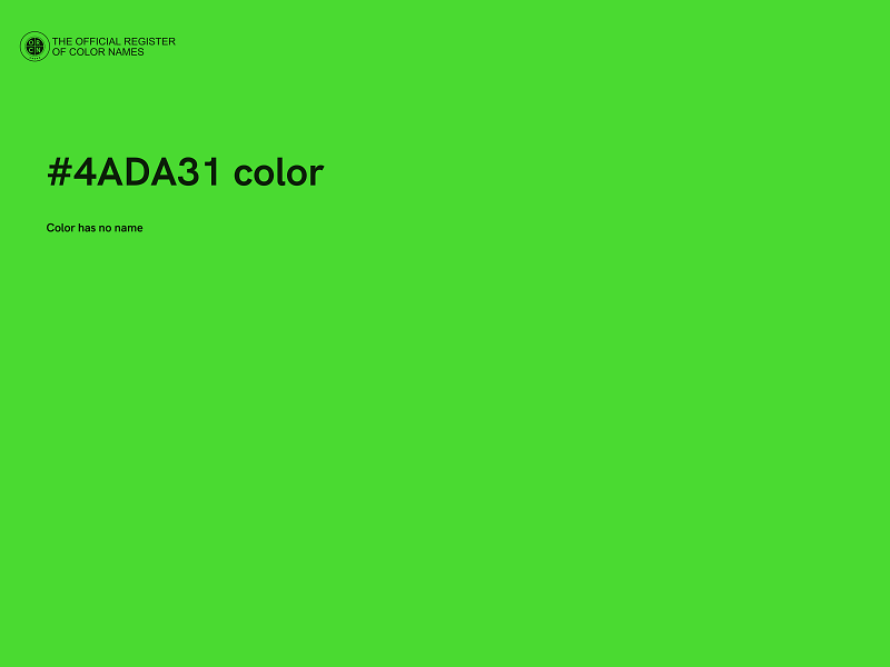#4ADA31 color image