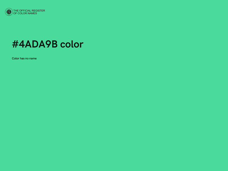 #4ADA9B color image