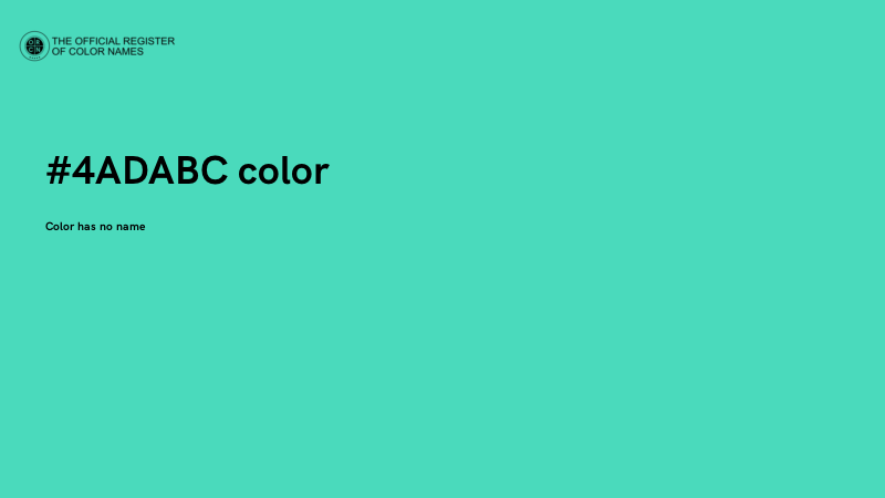 #4ADABC color image