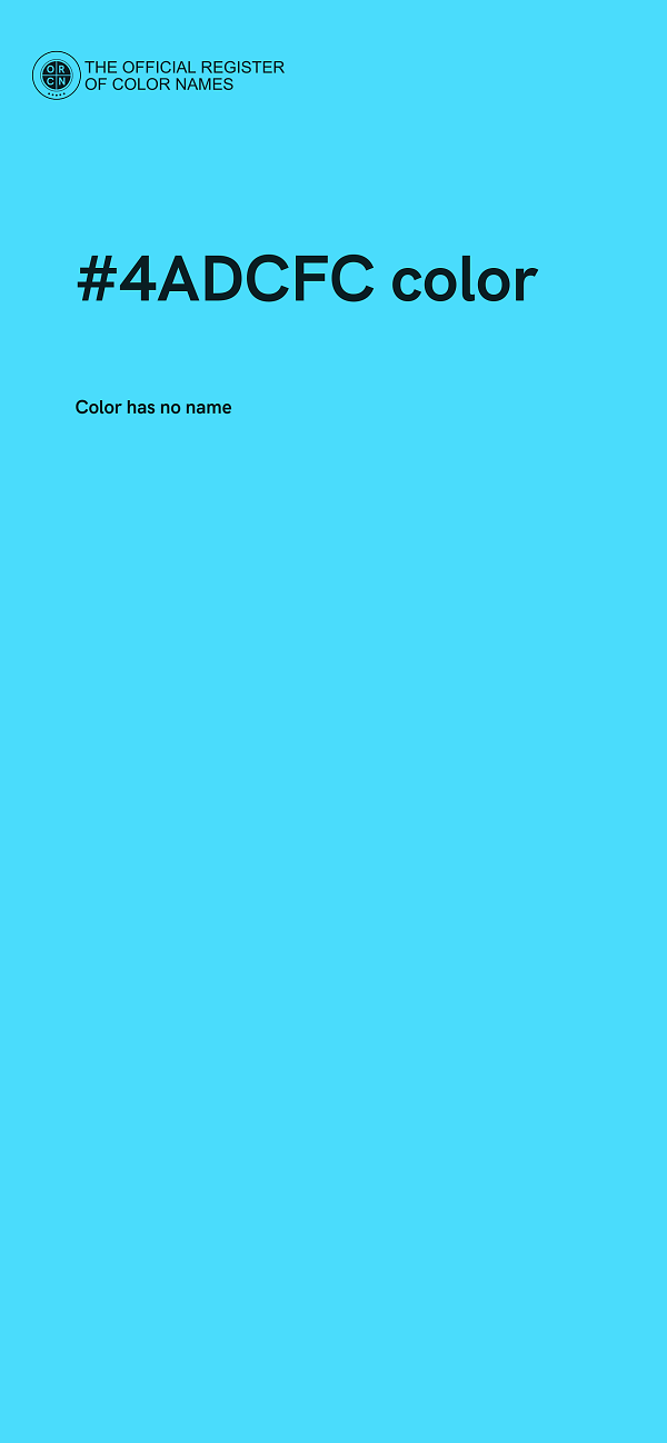 #4ADCFC color image