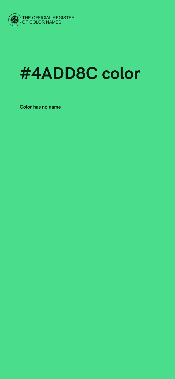 #4ADD8C color image