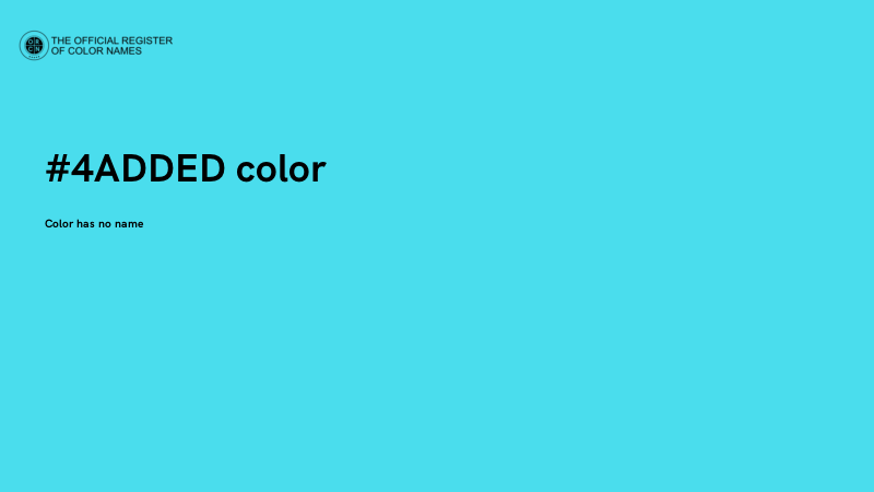 #4ADDED color image