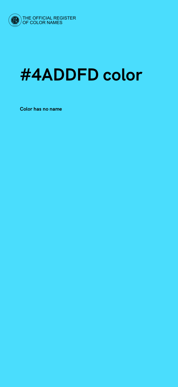 #4ADDFD color image