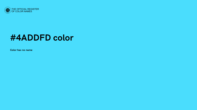 #4ADDFD color image