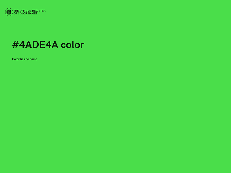 #4ADE4A color image