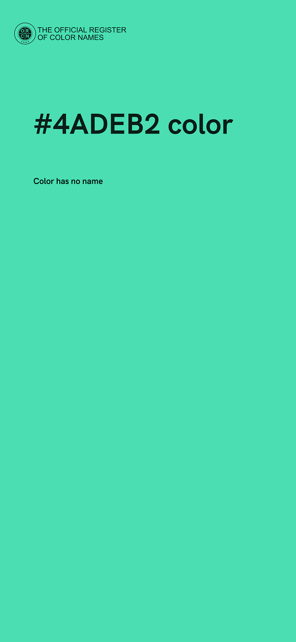 #4ADEB2 color image