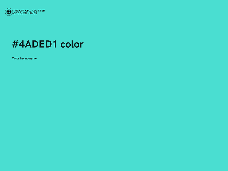 #4ADED1 color image