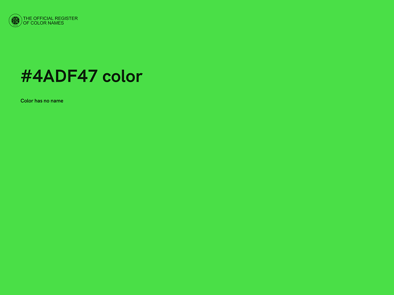 #4ADF47 color image