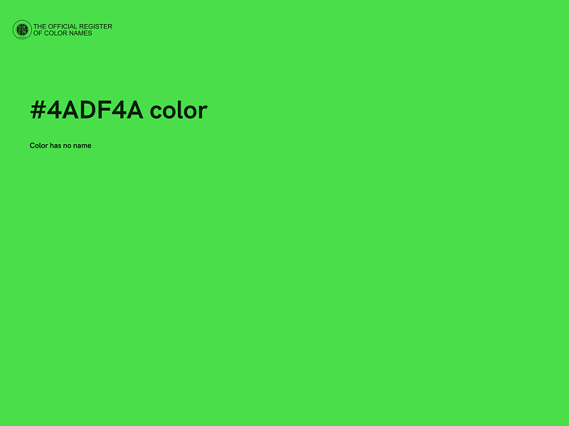 #4ADF4A color image