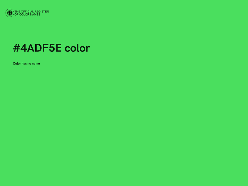 #4ADF5E color image