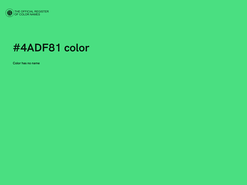 #4ADF81 color image