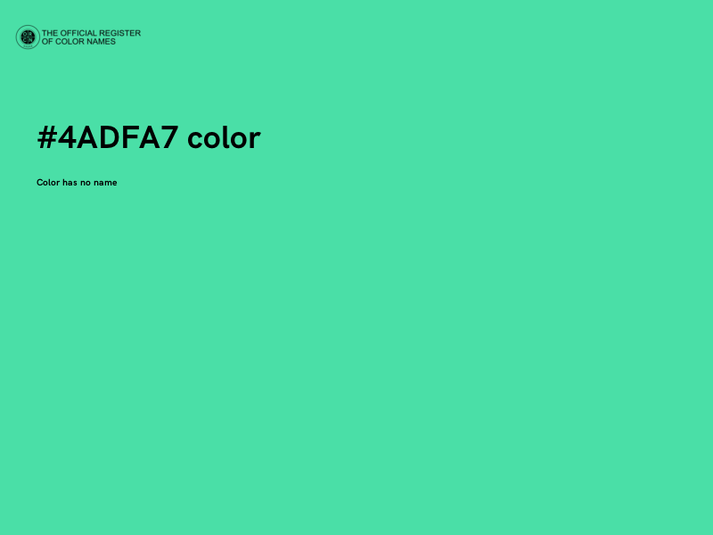 #4ADFA7 color image