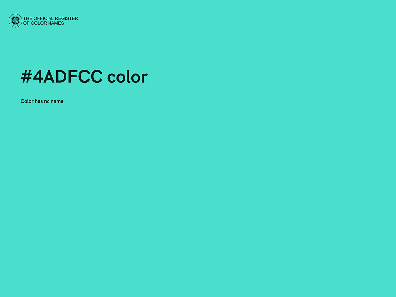 #4ADFCC color image