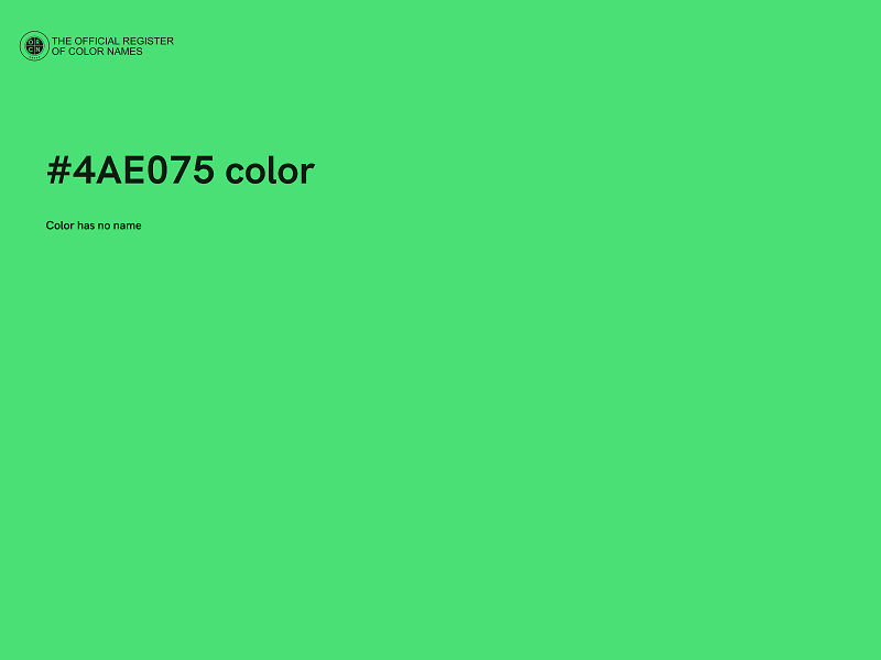 #4AE075 color image