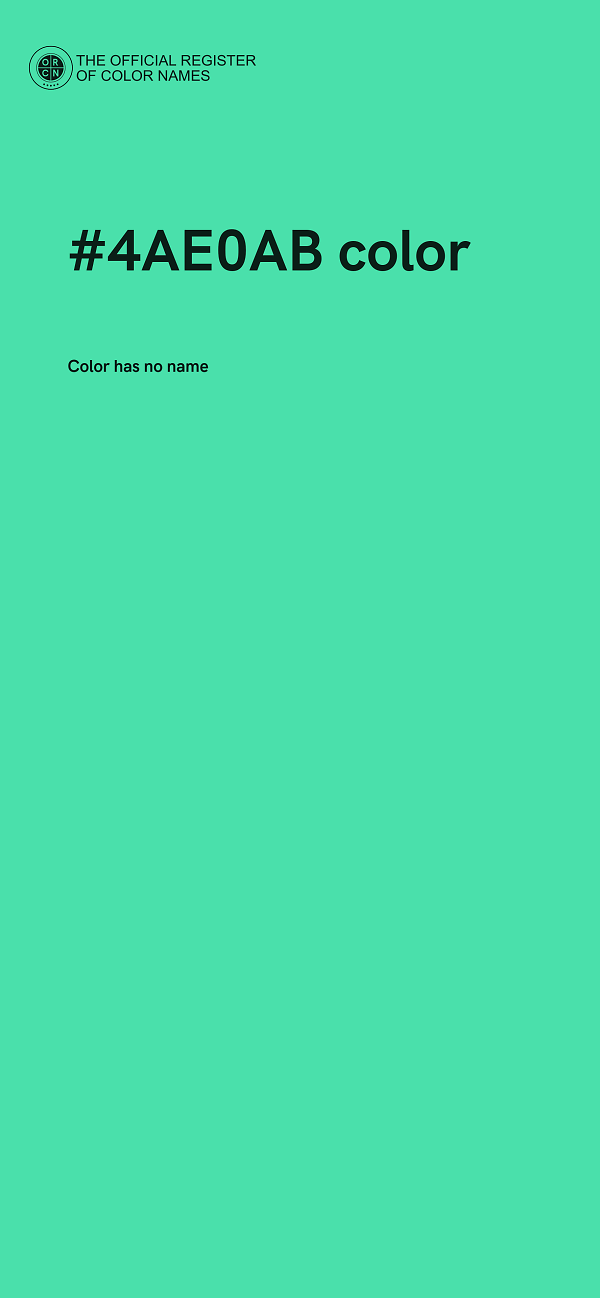 #4AE0AB color image