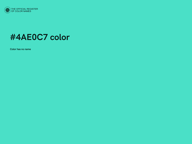 #4AE0C7 color image