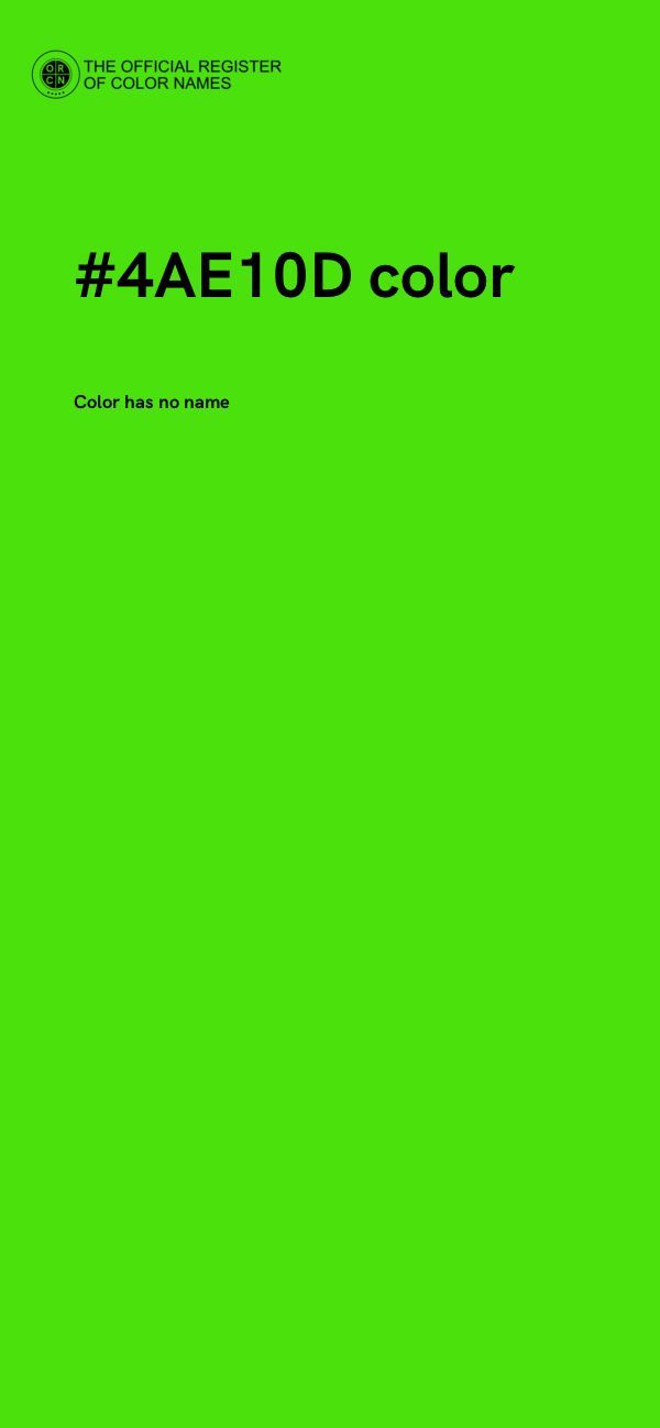 #4AE10D color image