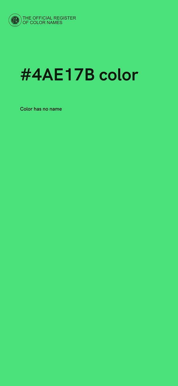 #4AE17B color image