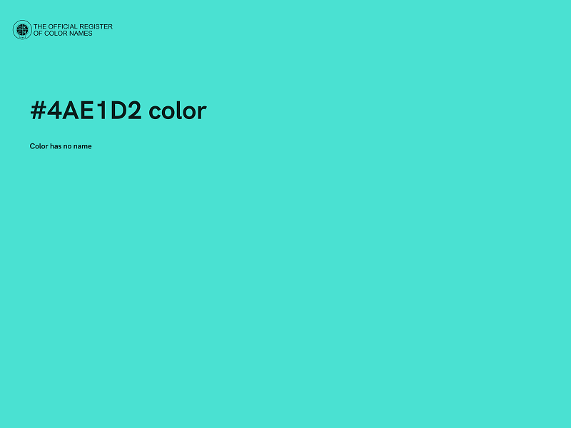 #4AE1D2 color image