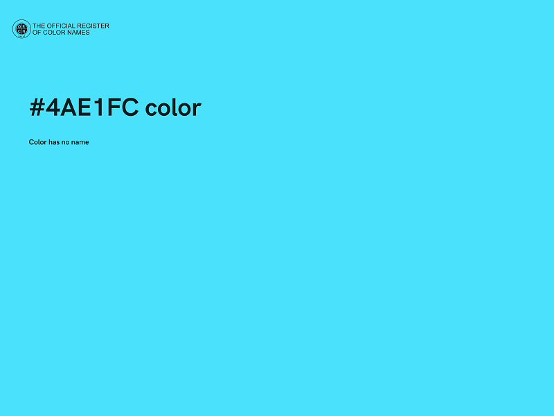 #4AE1FC color image