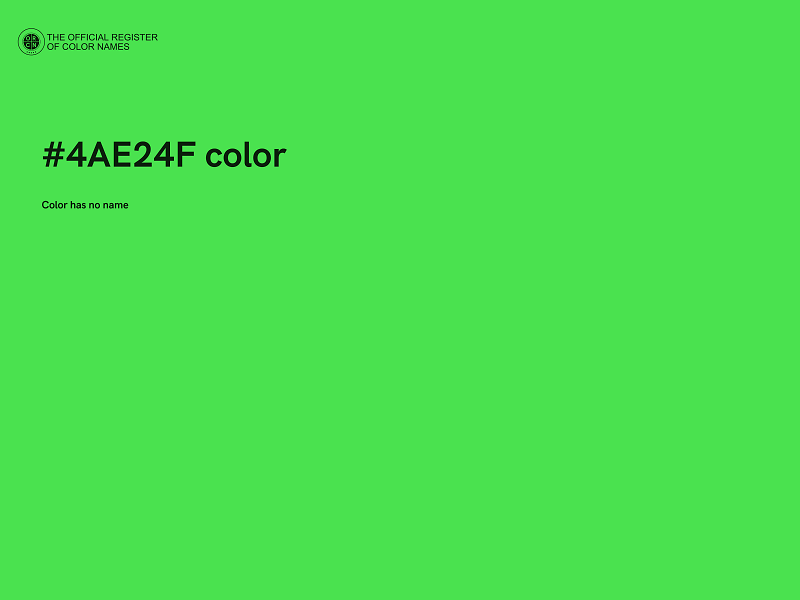 #4AE24F color image